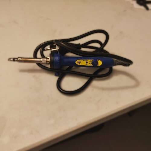 Hakko FX-601 soldering iron — the most recommended iron in any honest stained glass tools guide